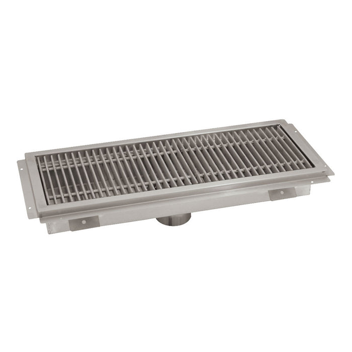 Advance Tabco FTG-1854 Floor Trough - Removable Strainer Basket, 18" x 54" x 4", 14 ga 304 Stainless-cityfoodequipment.com