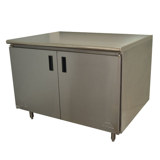 Advance Tabco HB-SS-304 48" Enclosed Work Table w/ Swing Doors, 30"D-cityfoodequipment.com