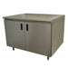 Advance Tabco HB-SS-305 60" Enclosed Work Table w/ Swing Doors, 30"D-cityfoodequipment.com