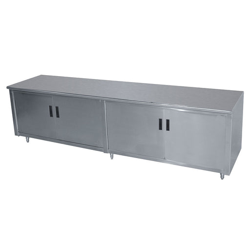 Advance Tabco HB-SS-306 72" Enclosed Work Table w/ Swing Doors, 30"D-cityfoodequipment.com