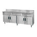 Advance Tabco HDRC-308 96" Enclosed Work Table w/ Swing Doors, 30"D-cityfoodequipment.com