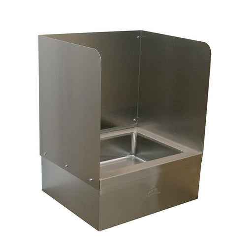 Advance Tabco K-299 Three Sided Splash Guard for 9OP28/48 Mop Sink, Extends 16" Above The Sink-cityfoodequipment.com
