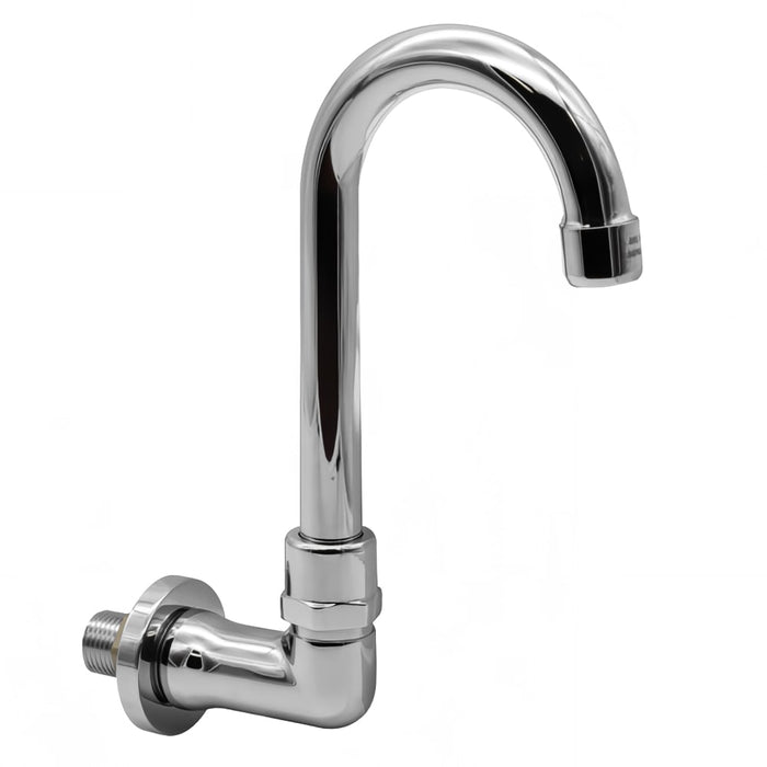 Advance Tabco K-121 Splash Mount Faucet - 3 1/2" Swing Gooseneck Spout, Single Hole-cityfoodequipment.com