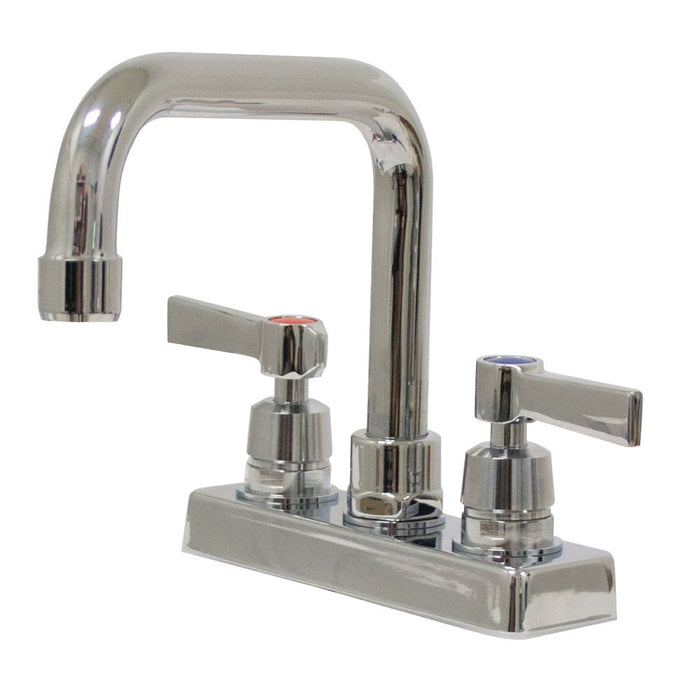 Advance Tabco K-124 Deck Mount Faucet - 6" Spout, 4" Centers, Lead Free-cityfoodequipment.com