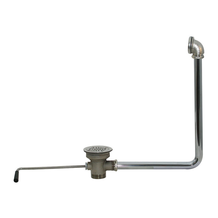 Advance Tabco K-15 Drain, Lever Operated - Built" Overflow, 2" IPS-cityfoodequipment.com