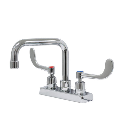 Advance Tabco K-208 Deck Mount Faucet - 6" Swing Spout, 4" Centers, Lead Free-cityfoodequipment.com
