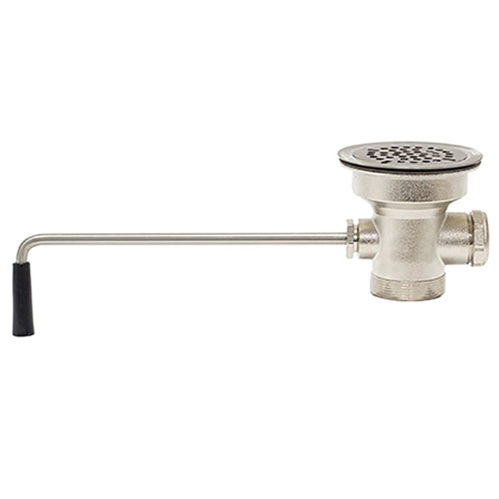 Advance Tabco K5 Twist Operated Drain - 2" NPT, 1 1/2" IPS Outlet Connections-cityfoodequipment.com