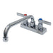 Advance Tabco K-50 Deck Mount Faucet - 8" Swing Spout, 4" Centers, Lead Free-cityfoodequipment.com