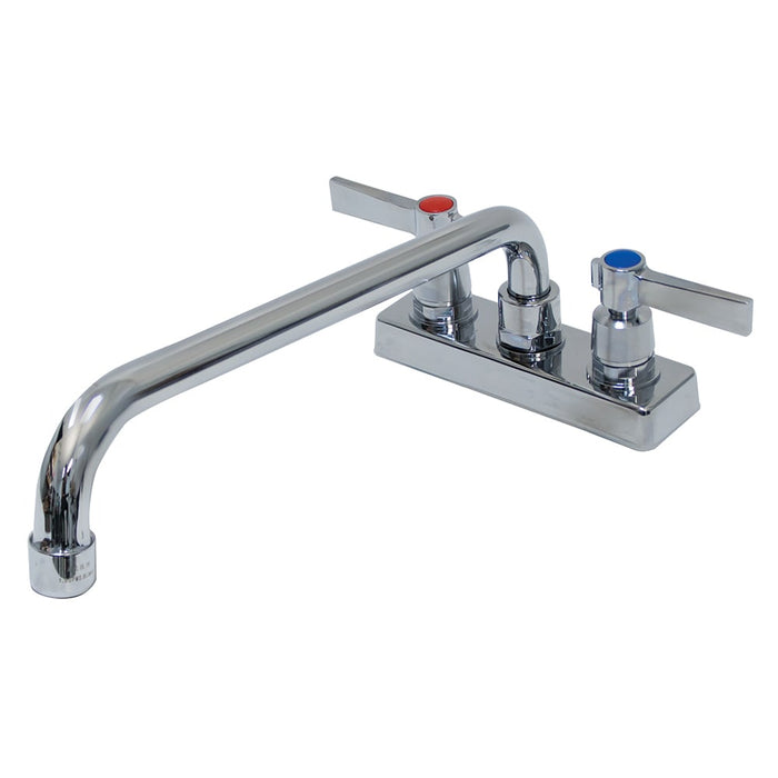 Advance Tabco K-53 Splash Mount Faucet w/ 12" Swing Nozzle-cityfoodequipment.com