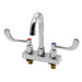 Advance Tabco K-56 Deck Mount Faucet - 3 1/2" Gooseneck Spout, 4" Centers, Lead Free-cityfoodequipment.com