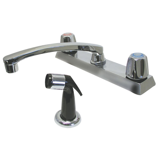 Advance Tabco K-58 Deck Mount Faucet - 8" Swing Spout Faucet, 8" Centers, Lead Free-cityfoodequipment.com