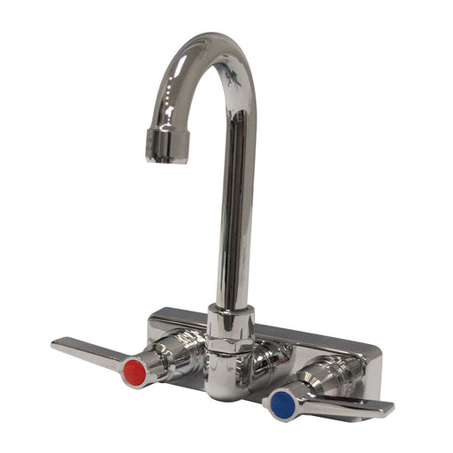 Advance Tabco K-59 Splash Mount Faucet - 3 1/2" Gooseneck Spout, 4" Centers, Lead Free-cityfoodequipment.com