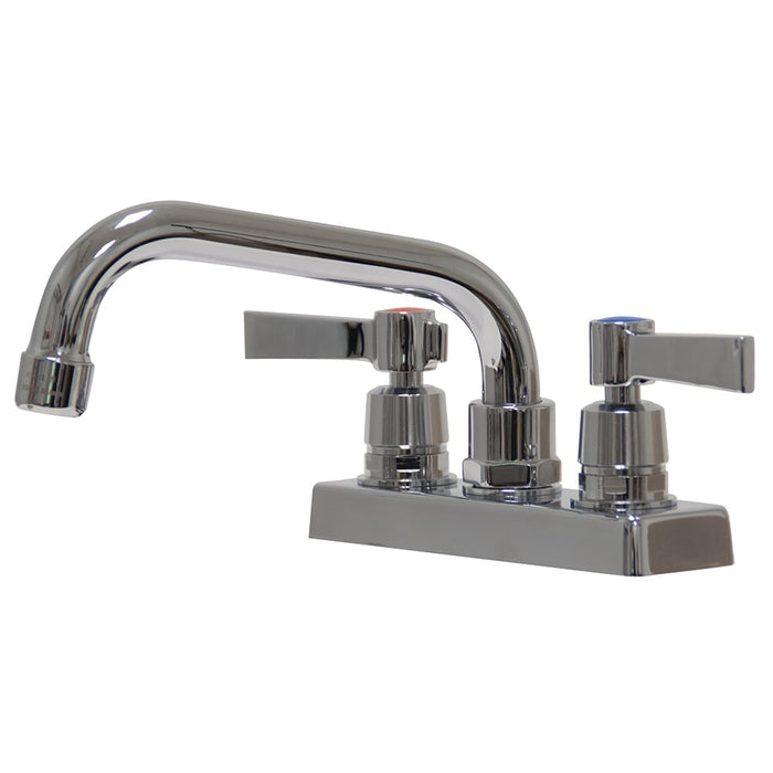 Advance Tabco K-51 Deck Mount Faucet - 6" Swing Spout, 4" Centers, Lead Free-cityfoodequipment.com