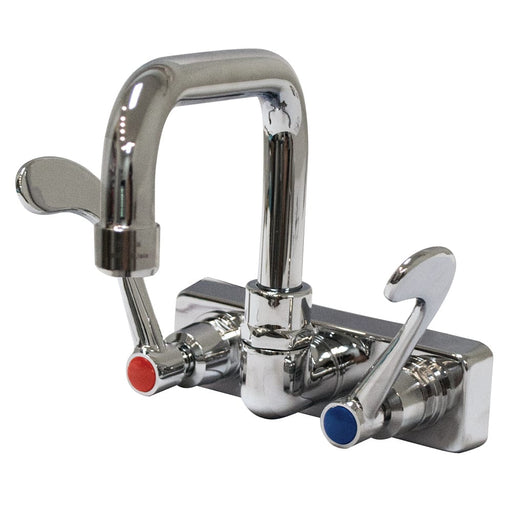 Advance Tabco K-206 Splash Mount Faucet - Wrist Handles, 4" On-Center-cityfoodequipment.com