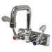 Advance Tabco K-206 Splash Mount Faucet - Wrist Handles, 4" On-Center-cityfoodequipment.com