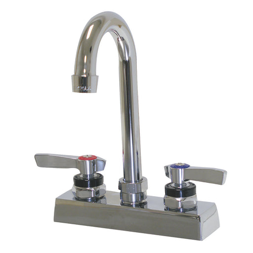 Advance Tabco K-62 Deck Mount Faucet - 3 1/2" Gooseneck Spout, 4" Centers, Lead Free-cityfoodequipment.com