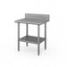Advance Tabco KSS-240 30" 14 ga Work Table w/ Undershelf & 304 Series Stainless Top, 5" Backsplash-cityfoodequipment.com