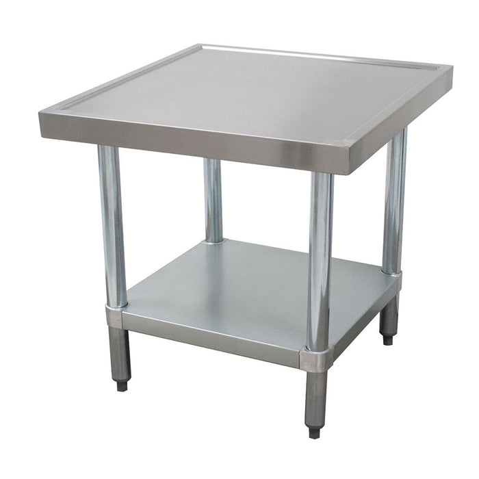 Advance Tabco MT-GL-242 24" Mixer Table w/ Galvanized Undershelf Base & Marine Edge, 24"D-cityfoodequipment.com