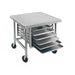 Advance Tabco MT-MG-300 30" Mixer Table w/ Galvanized Pan Slide Base, Mobile, 30"D-cityfoodequipment.com