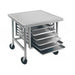 Advance Tabco MT-MS-300 30" Mixer Table w/ All Stainless Pan Slide Base, Mobile, 30"D-cityfoodequipment.com