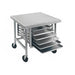 Advance Tabco MT-MS-303 36" Mixer Table w/ All Stainless Pan Slide Base, Mobile, 30"D-cityfoodequipment.com