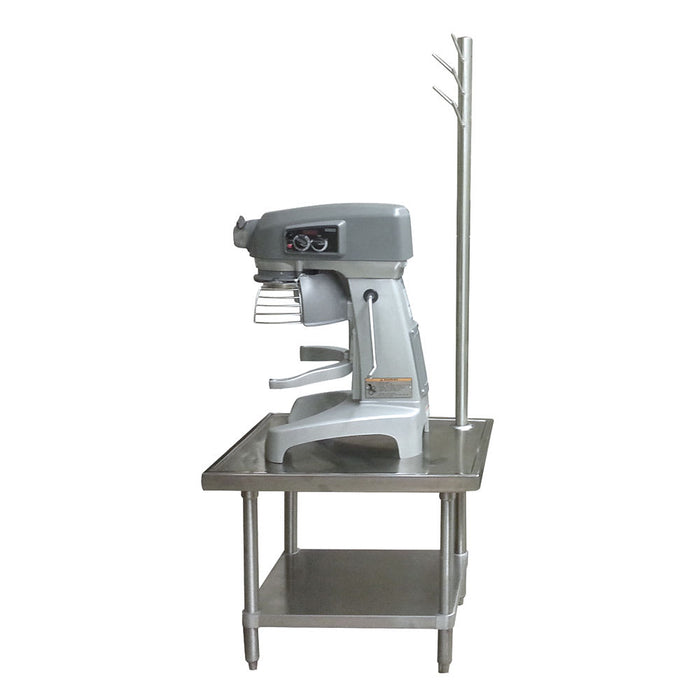 Advance Tabco MX-GL-363 36" Mixer Table w/ Galvanized Undershelf Base & Utensil Rack, 36"D-cityfoodequipment.com