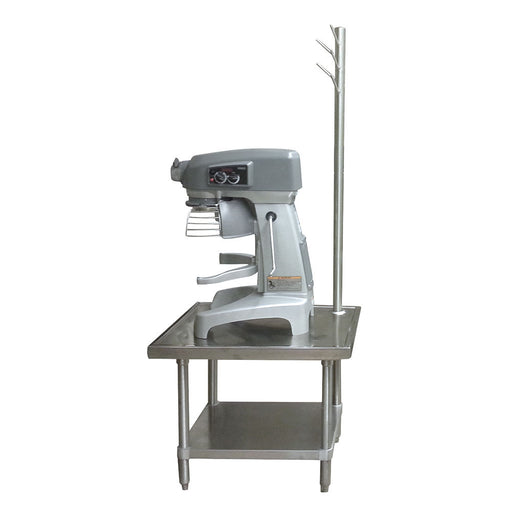 Advance Tabco MX-SS-363 36" Mixer Table w/ All Stainless Undershelf Base & Utensil Rack, 36"D-cityfoodequipment.com