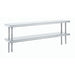 Advance Tabco ODS-15-96R 96" Old Style Table Mount Shelf - 2 Deck, Rear Turn Up, 15"L, 18 ga 430 Stainless-cityfoodequipment.com