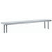 Advance Tabco OTS-12-84 84" Old Style Table Mount Shelf - 1 Deck, 12"L, 18 ga 430 Stainless-cityfoodequipment.com