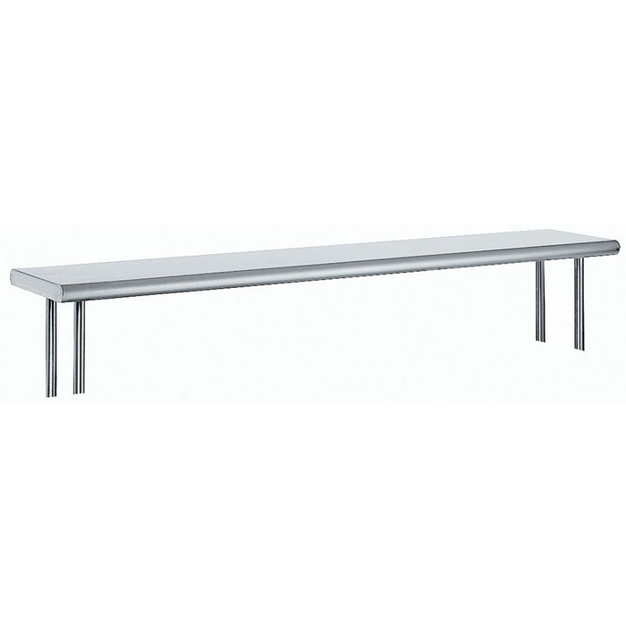 Advance Tabco OTS-15-132 132" Old Style Table Mount Shelf - 1 Deck, 15"L, 18 ga 430 Stainless-cityfoodequipment.com
