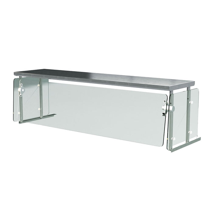 Advance Tabco NSGC-15-5WELL 79 5/8" Full Service Sneeze Guard for Hot/Cold Tables - Stainless Frame, Glass Panels-cityfoodequipment.com
