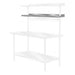 Advance Tabco PT-12R-108 108" Table Mount Shelf - 1 Deck, Rear-Mount, 12"L, Stainless-cityfoodequipment.com