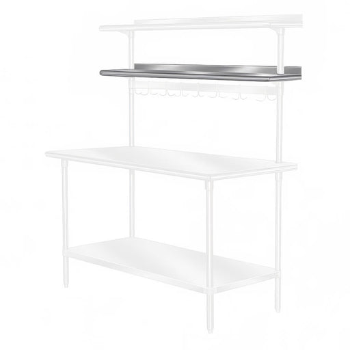 Advance Tabco PT-18R-36 36" Table Mount Shelf - 1 Deck, Rear-Mount, 18"L, Stainless-cityfoodequipment.com