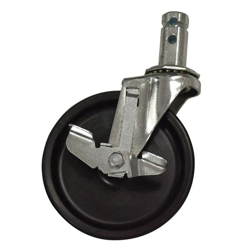 Advance Tabco RA-26 5" Bolted Stem Caster w/ Brake-cityfoodequipment.com