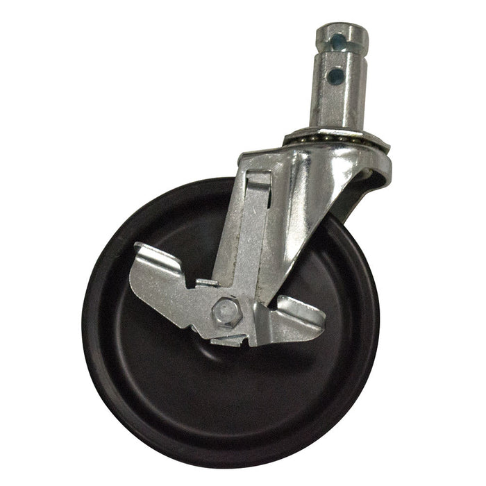 Advance Tabco RA-26 5" Bolted Stem Caster w/ Brake-cityfoodequipment.com