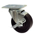 Advance Tabco RA-45 4" Plate Caster w/ Brake-cityfoodequipment.com