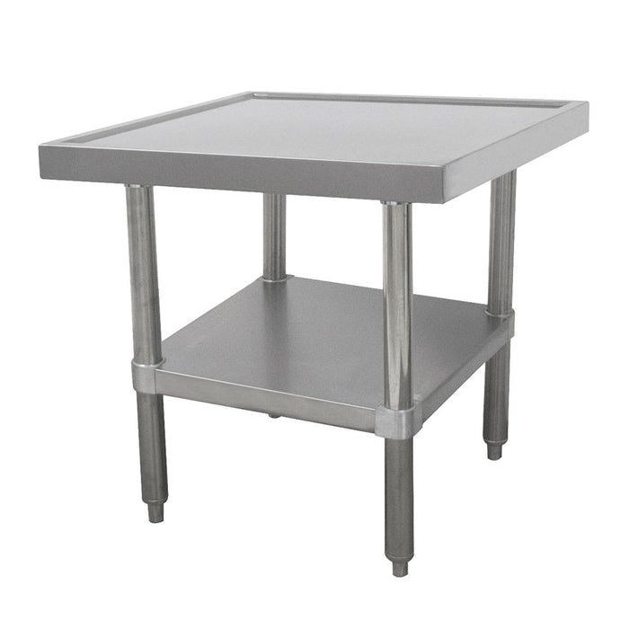 Advance Tabco SAG-MT-302 24" Mixer Table w/ All Stainless Undershelf Base & Marine Edge, 30"D-cityfoodequipment.com