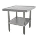 Advance Tabco SAG-MT-302 24" Mixer Table w/ All Stainless Undershelf Base & Marine Edge, 30"D-cityfoodequipment.com