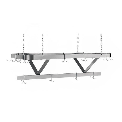 Advance Tabco SC-36 36" Ceiling-mount Pot Rack w/ (12) Double Hooks, Steel-cityfoodequipment.com