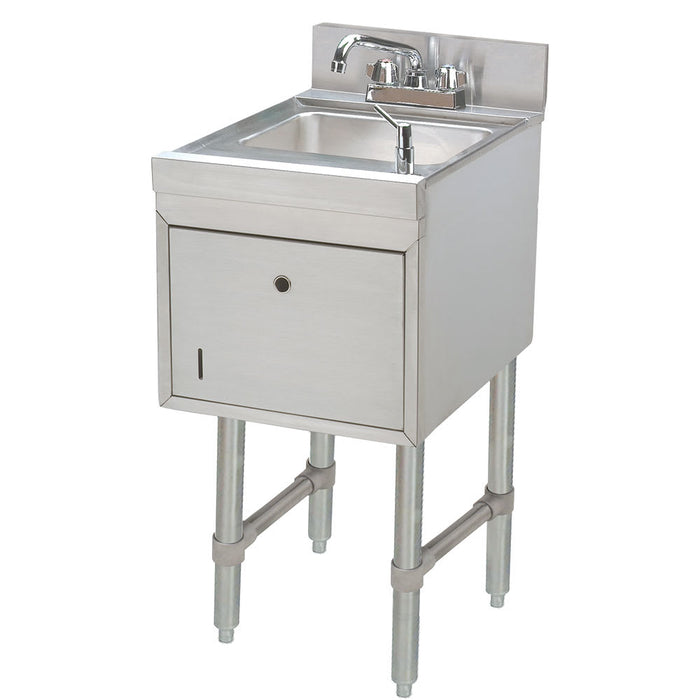 Advance Tabco SC-15-TS 15" 1 Compartment Sink w/ 9"L x 9"W Bowl, 4" Deep-cityfoodequipment.com