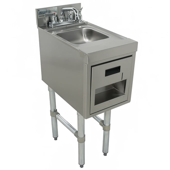 Advance Tabco SC-12-TS-X Commercial Hand Sink w/ 9"L x 9"W x 4"D Bowl, Standard Faucet-cityfoodequipment.com