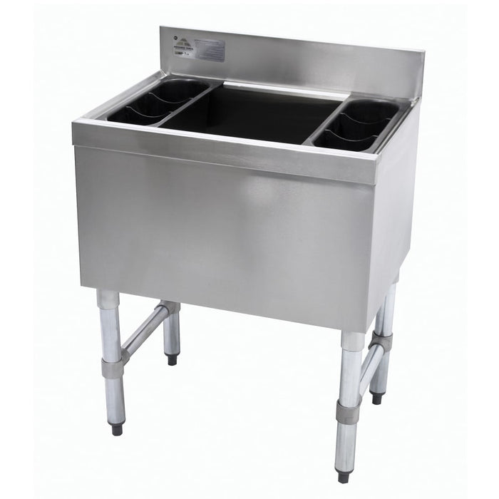 Advance Tabco SLI-12-30-10 30" Underbar Basics™ Cocktail Station w/ 98 lb Ice Bin, Stainless Steel-cityfoodequipment.com