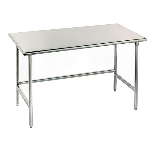 Advance Tabco TAG-244 48" 16 ga Work Table w/ 430 Series Stainless Flat Top-cityfoodequipment.com