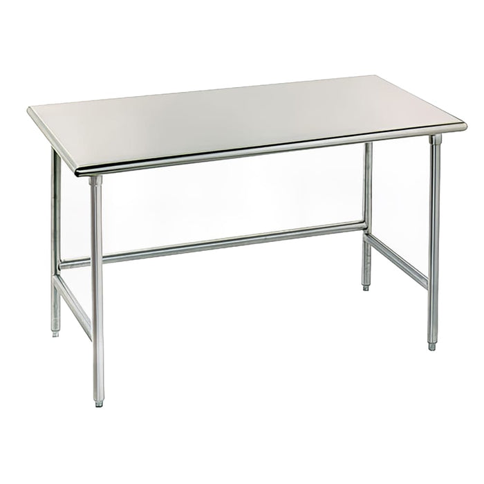 Advance Tabco TAG-244 48" 16 ga Work Table w/ 430 Series Stainless Flat Top-cityfoodequipment.com