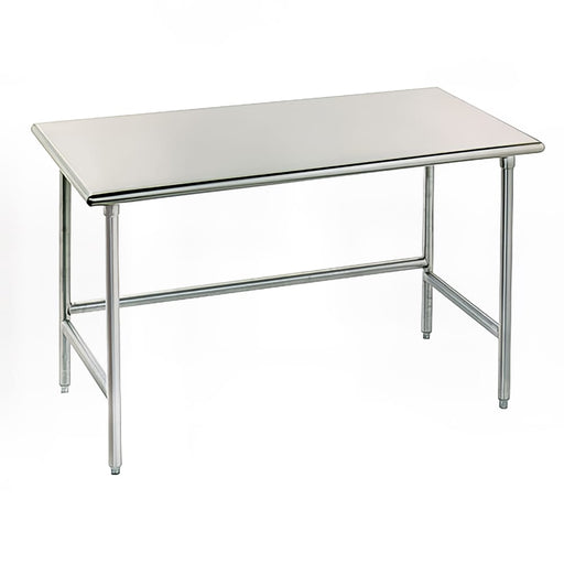 Advance Tabco TAG-246 72" 16 ga Work Table w/ 430 Series Stainless Flat Top-cityfoodequipment.com
