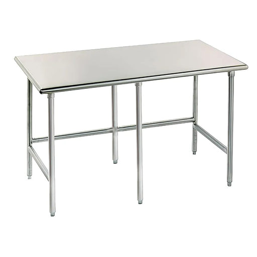 Advance Tabco TAG-309 108" 16 ga Work Table w/ 430 Series Stainless Flat Top-cityfoodequipment.com