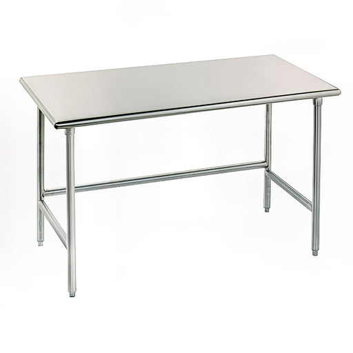 Advance Tabco TAG-365 60" 16 ga Work Table w/ 430 Series Stainless Flat Top-cityfoodequipment.com