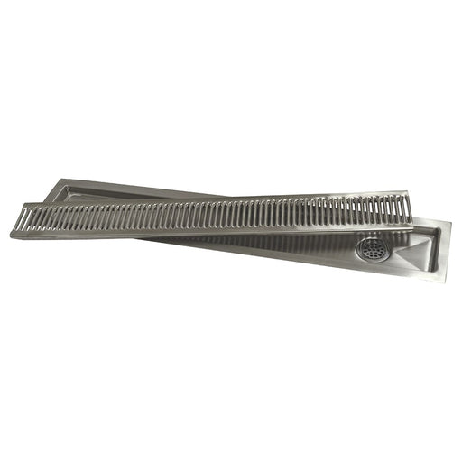 Advance Tabco TA-526 6 ft Drop-In Urn Trough - Louvered Cover, Drain-cityfoodequipment.com