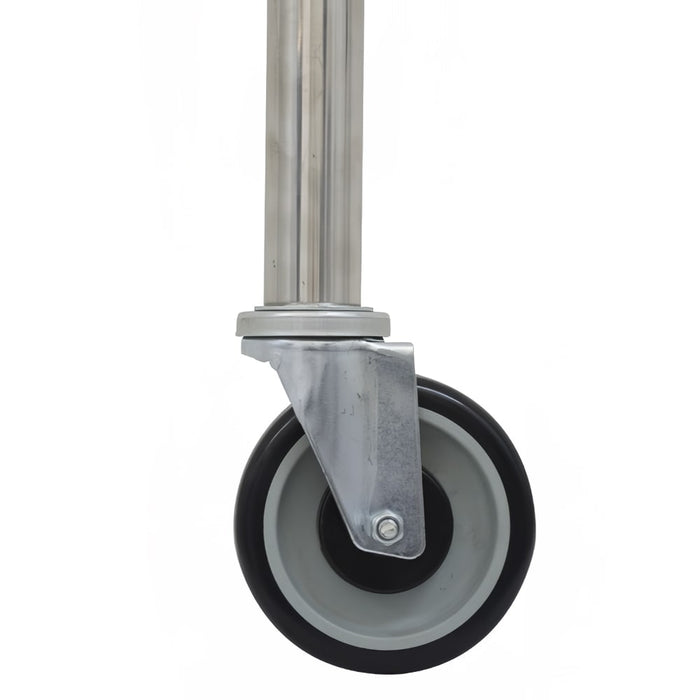 Advance Tabco TA-25S-6 5" Casters w/ Stainless Steel Legs for Work Tables-cityfoodequipment.com