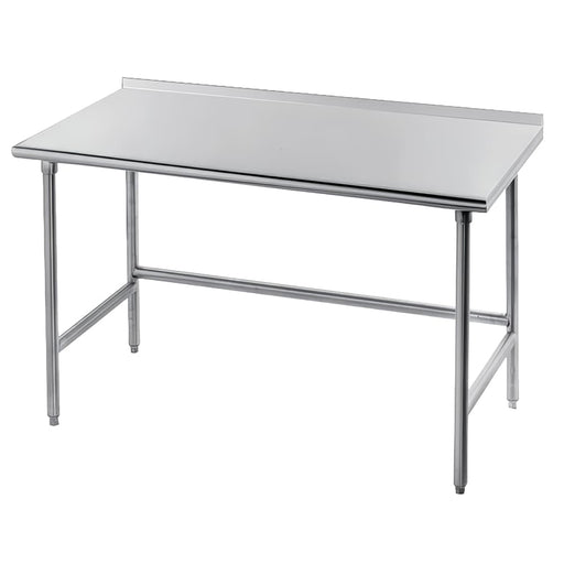 Advance Tabco TFAG-242 24" 16 ga Work Table w/ 430 Series Stainless Top, 1 1/2" Backsplash-cityfoodequipment.com